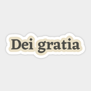 Dei Gratia Sticker